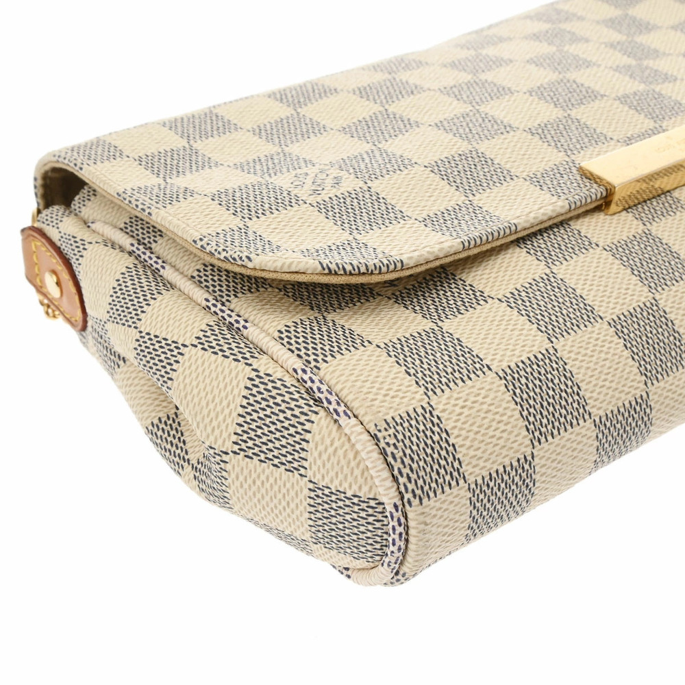 LOUIS VUITTON Damier Azur White Favorite White Canvas Shoulder Bag - Picture 5 of 11